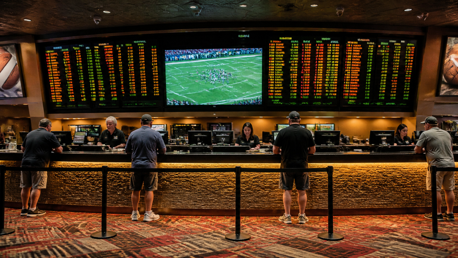 Betting Sites: What Players Should Consider Casino betting counter with sports odds displays